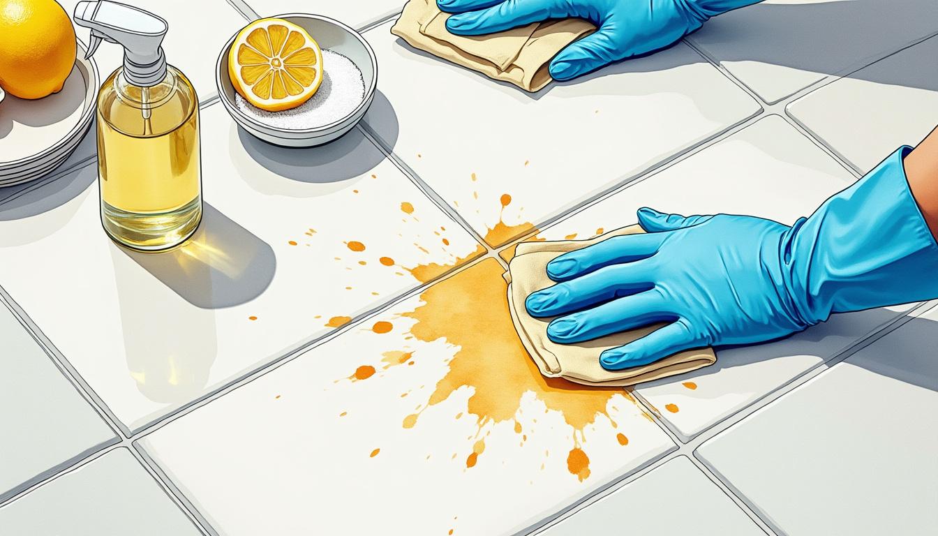 découvrez des méthodes efficaces et faciles pour éliminer les taches de rouille sur votre carrelage et retrouver un sol propre et éclatant.