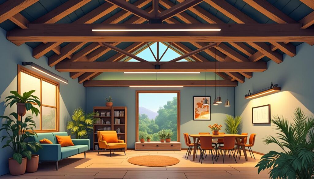 découvrez des astuces innovantes pour sublimer vos poutres apparentes en utilisant un éclairage design et élégant, et transformez votre intérieur en un espace unique et chaleureux.