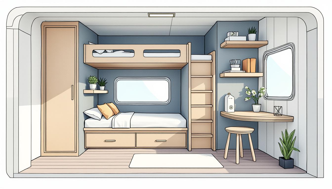 découvrez des astuces ingénieuses pour maximiser l'espace dans une petite chambre et aménager votre lit de manière pratique et esthétique.