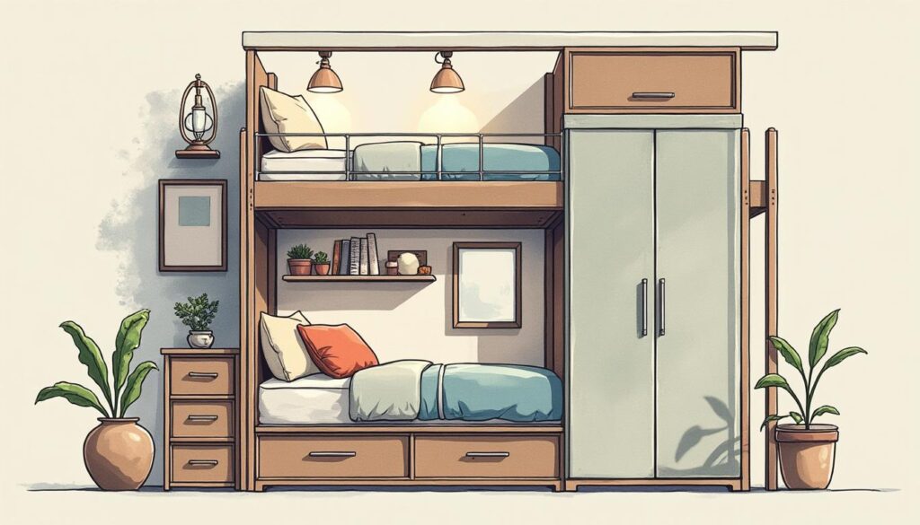 découvrez des astuces ingénieuses pour maximiser l'espace dans une petite chambre en aménageant votre lit de manière optimale et pratique.