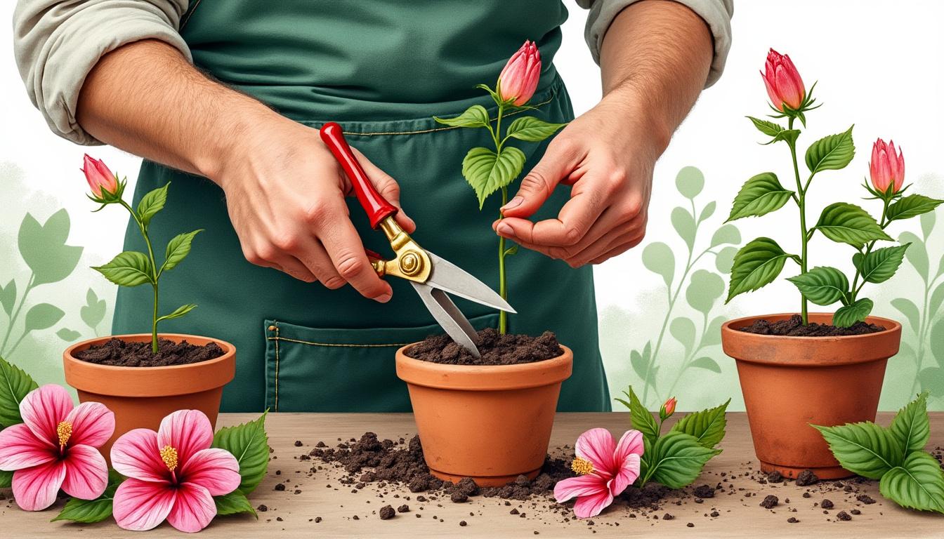 apprenez à bouturer l’hibiscus facilement grâce à notre guide complet et essentiel. multipliez vos plants en toute simplicité pour un jardin luxuriant et coloré.
