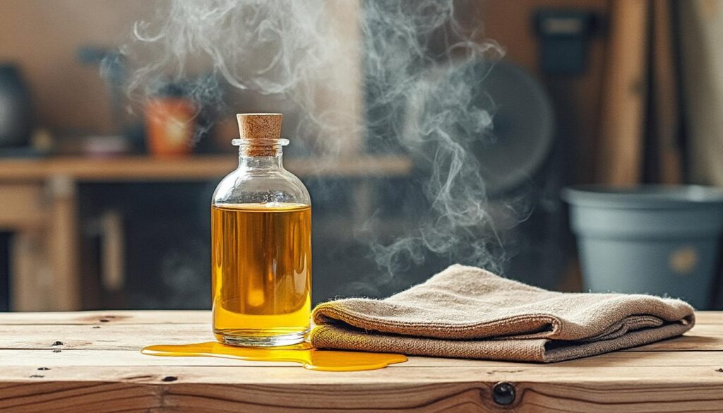 découvrez les risques potentiels liés à l'utilisation de l'huile de lin sur le bois et les précautions à prendre pour garantir une application sûre et efficace.