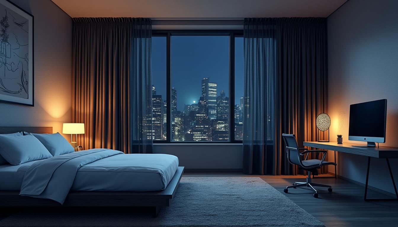 découvrez nos rideaux occultants pour chambre, conçus pour bloquer la lumière et créer une obscurité totale, favorisant un sommeil réparateur et optimal.