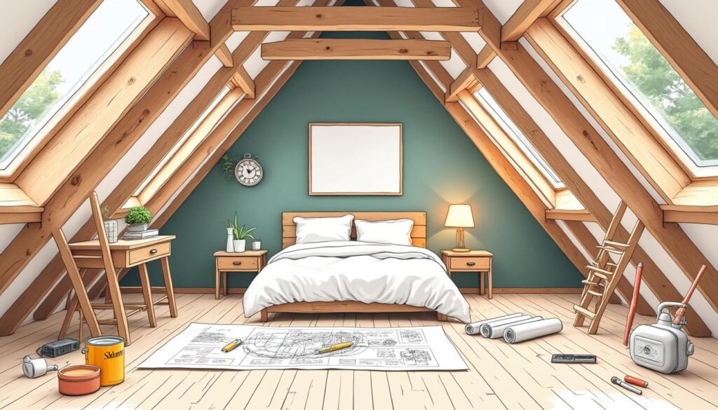 découvrez notre guide complet pour aménager un grenier en chambre confortable, avec toutes les étapes détaillées et un budget clair pour réussir votre projet.