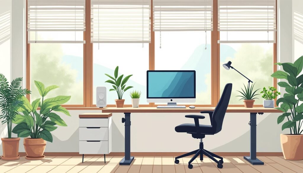 découvrez comment aménager un bureau ergonomique à la maison pour améliorer votre confort, augmenter votre productivité et préserver votre santé au quotidien.