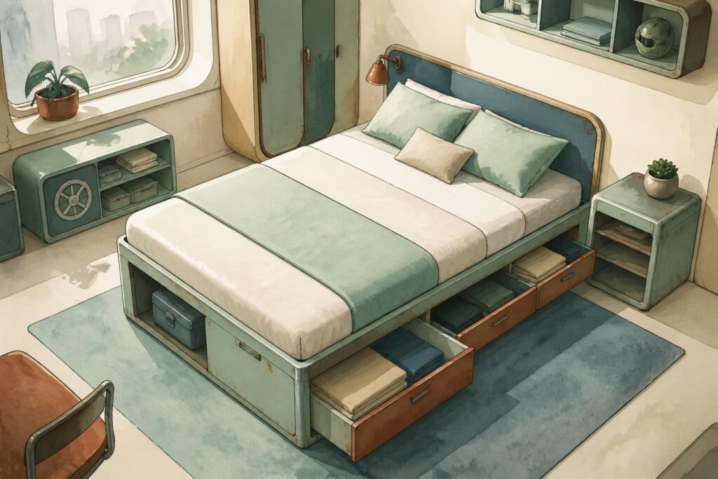 découvrez comment optimiser votre espace grâce au lit avec rangement, une solution pratique et élégante pour une chambre parfaitement organisée et fonctionnelle.