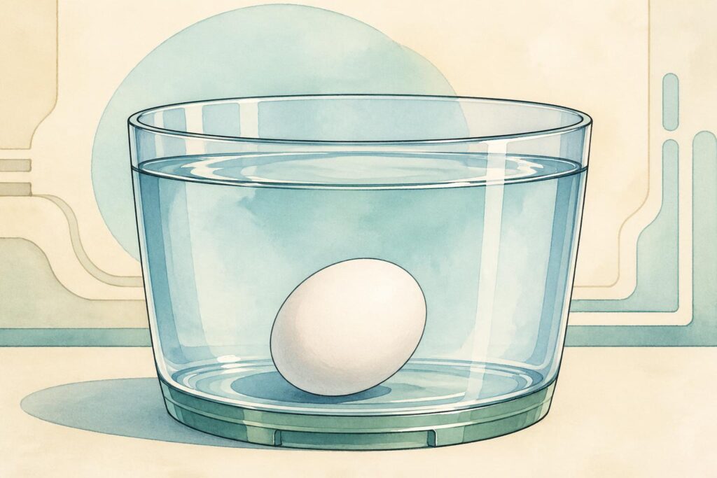 découvrez la méthode simple et efficace du test œuf eau pour vérifier la fraîcheur de vos œufs avant de les utiliser en cuisine.