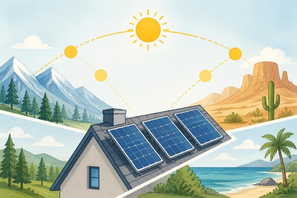 découvrez comment optimiser l'inclinaison de vos panneaux solaires en fonction de votre région pour maximiser leur efficacité et produire plus d'énergie renouvelable.