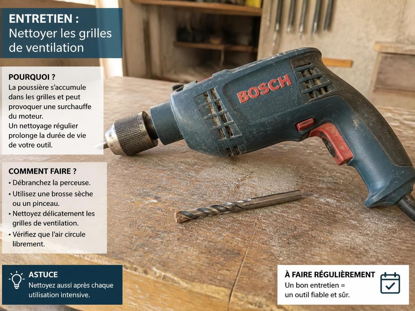 découvrez les causes possibles pour lesquelles votre perceuse bosch chauffe après quelques minutes d'utilisation et comment y remédier efficacement.