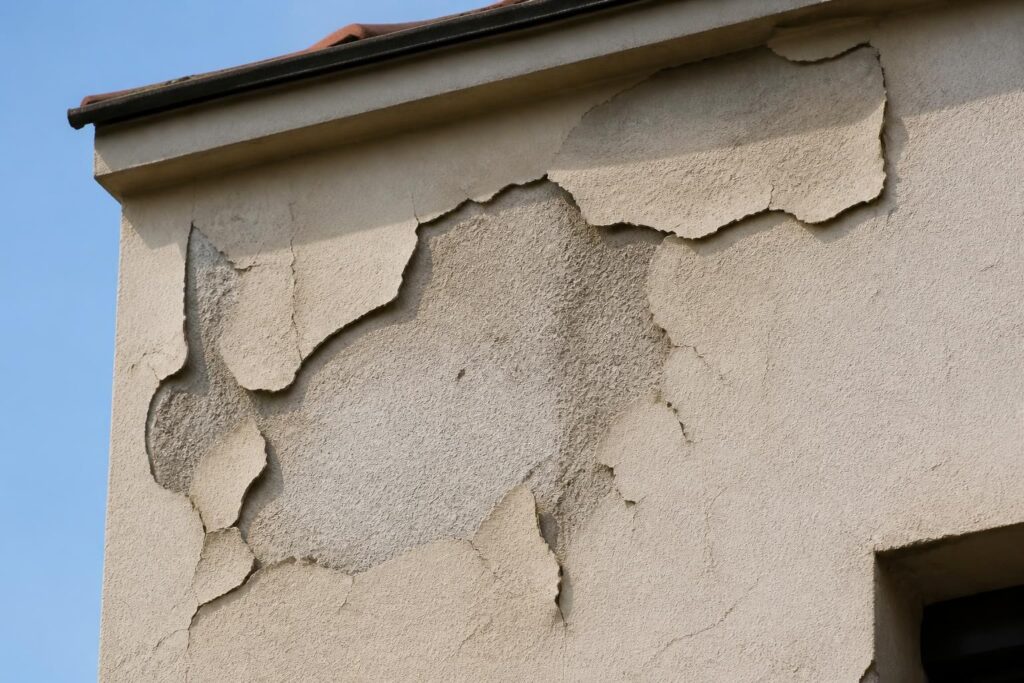 découvrez les causes possibles du décollement en plaques de votre enduit de façade parexlanko et trouvez des solutions pour préserver l'esthétique et la durabilité de vos murs.