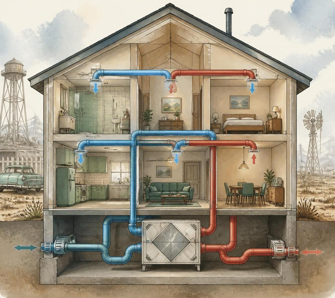 découvrez tout ce qu'il faut savoir sur la vmc double flux : fonctionnement, avantages, mécanisme et contraintes essentielles pour une ventilation optimale et économique.