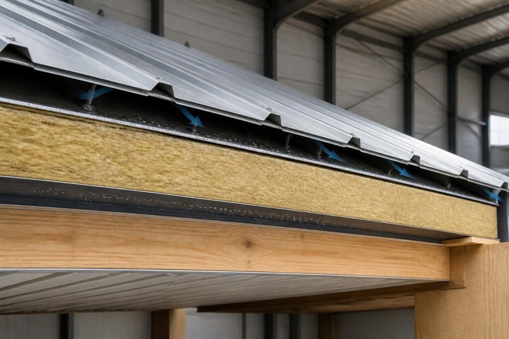 découvrez des conseils pratiques pour prévenir la condensation sous une couverture bacacier et assurer une toiture durable et sans humidité.