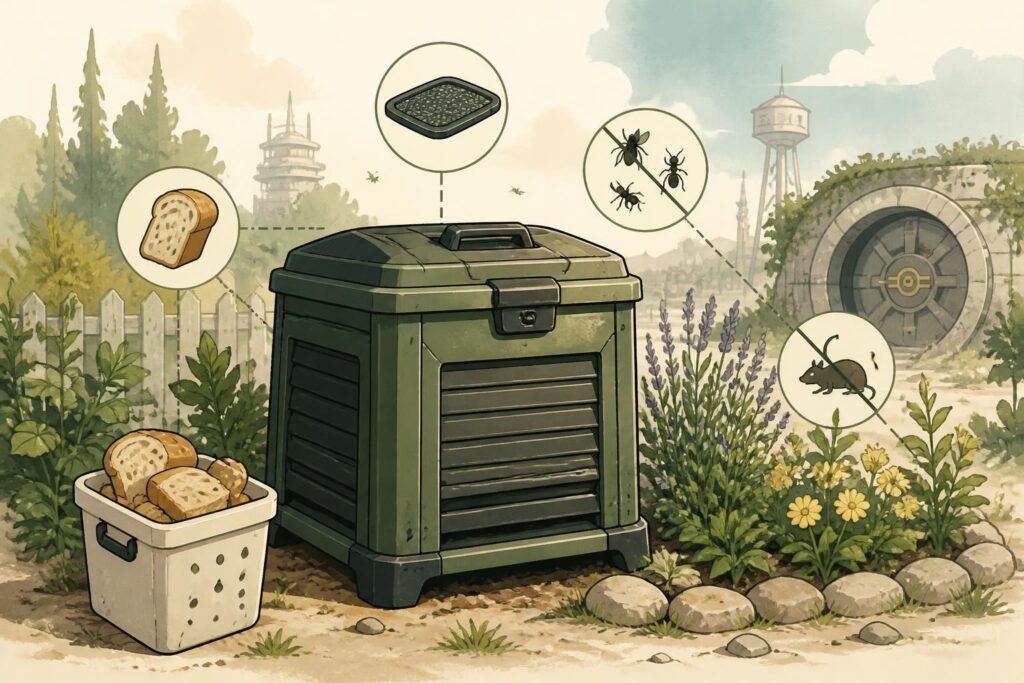 découvrez nos astuces pour composter facilement vos déchets en évitant d'attirer les nuisibles et apprendre comment le compostage peut être lié à la préparation de votre pain.