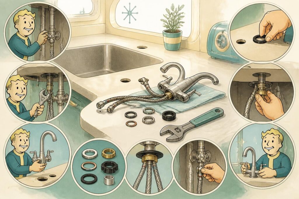 découvrez notre guide pratique pour remplacer un robinet de cuisine facilement et éviter tout risque de fuite lors du remontage. suivez nos conseils étape par étape.