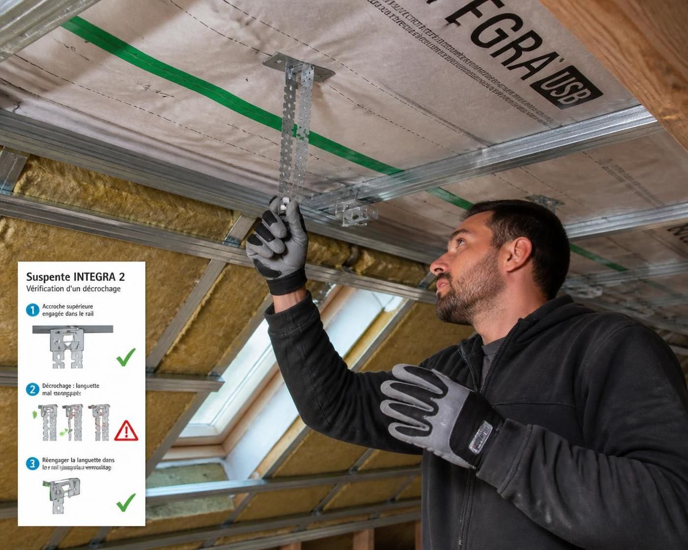 découvrez les raisons pour lesquelles vos suspentes integra 2 se décrochent du plafond et apprenez comment résoudre ce problème pour assurer une fixation sécurisée et durable.